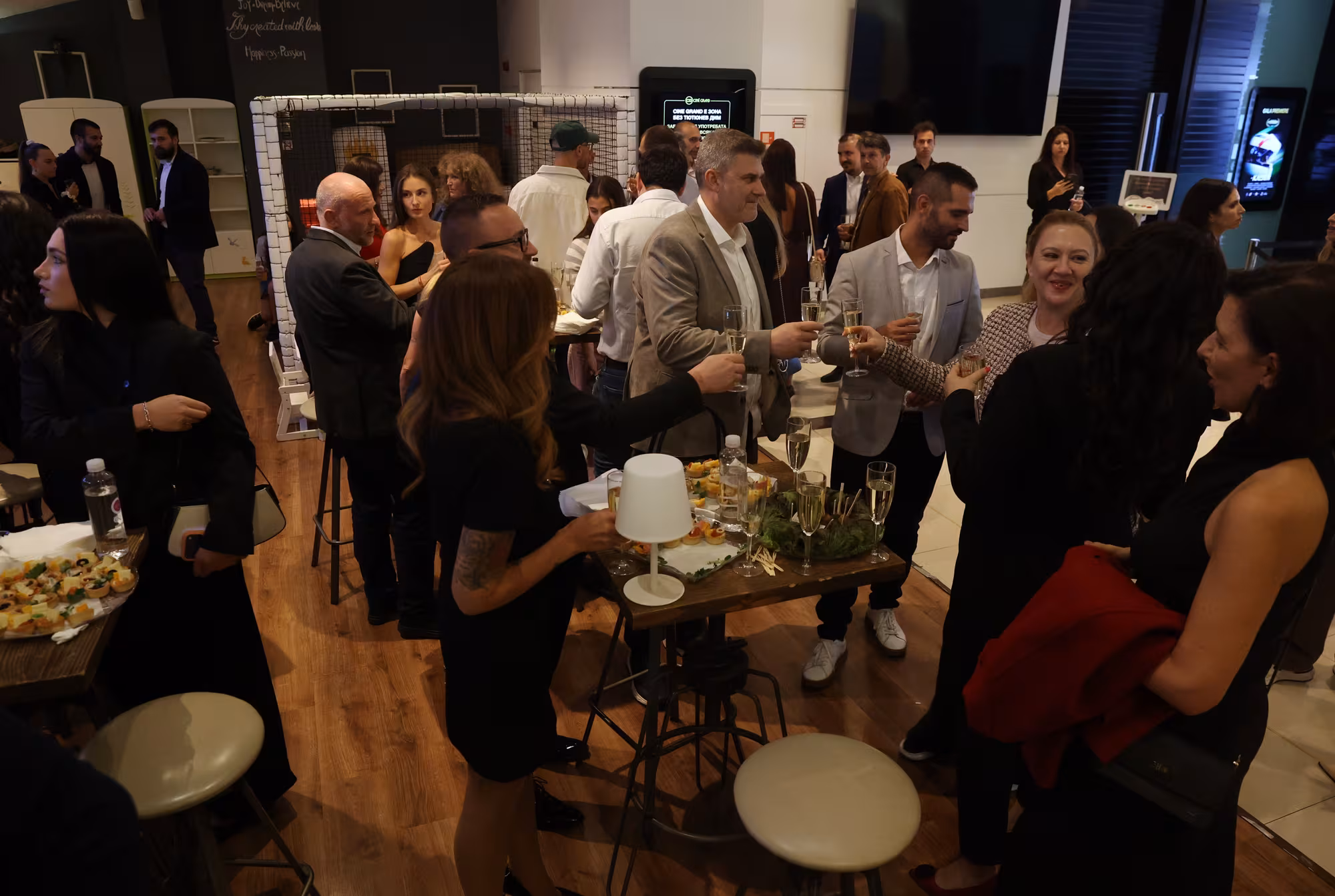 The reception in full swing