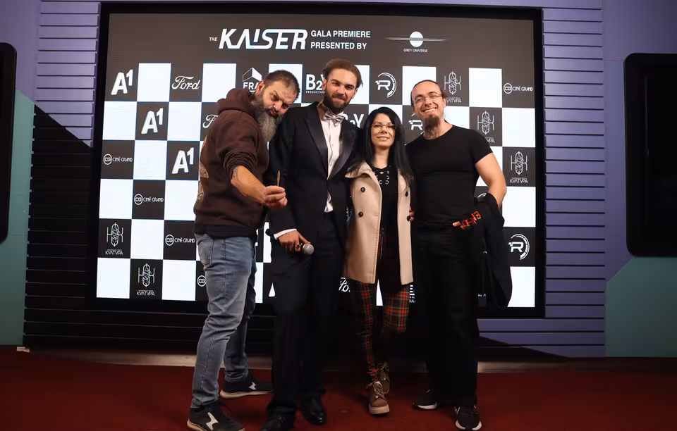 Guests at the sponsor board, The Kaiser gala premiere