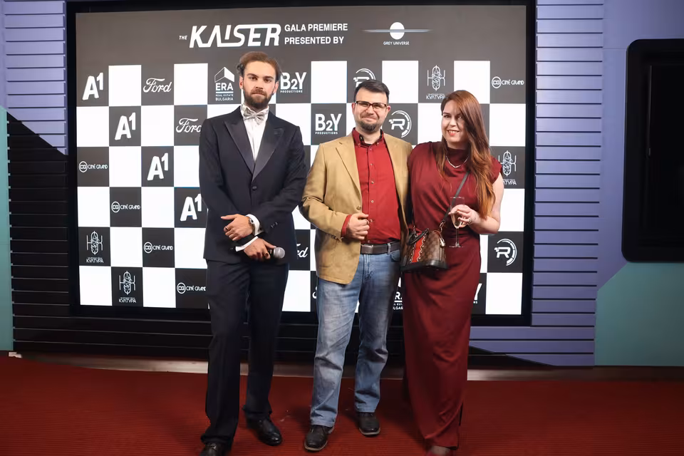 Guests at the sponsor board, The Kaiser gala premiere