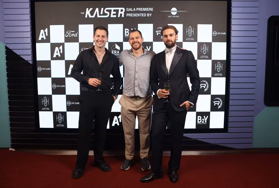 Guests at the sponsor board, The Kaiser gala premiere