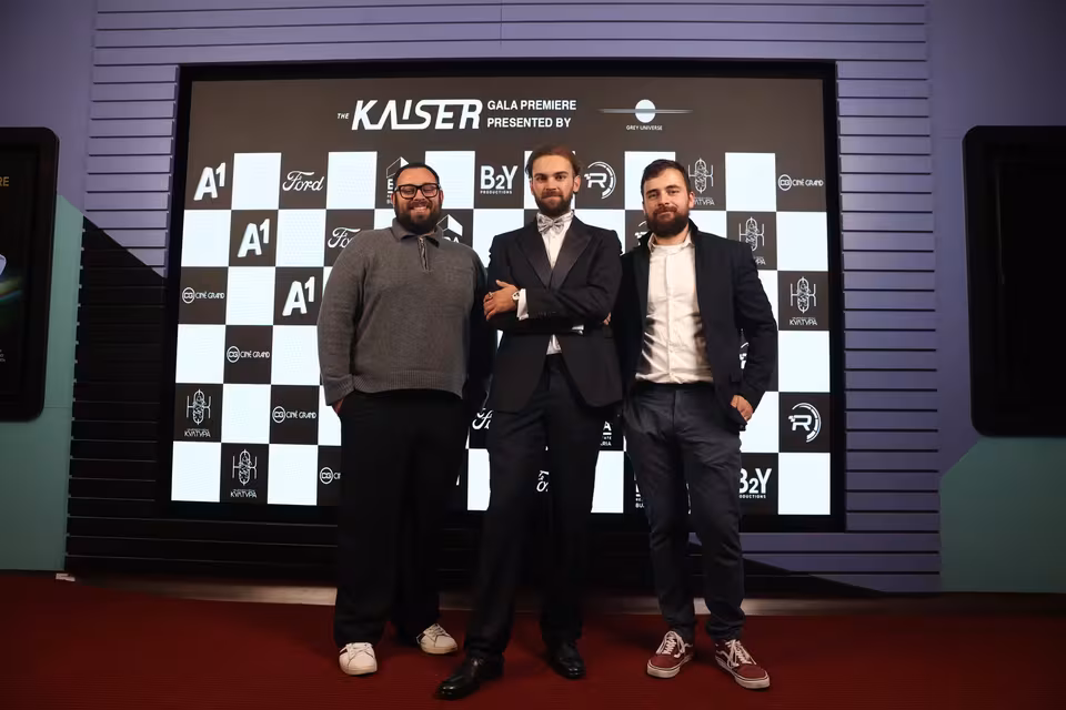 Guests at the sponsor board, The Kaiser gala premiere